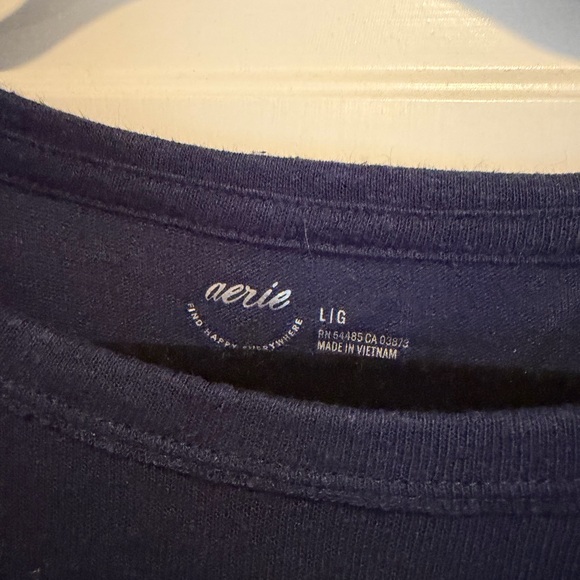 Aerie Dark Blue Tee - Picture 3 of 3